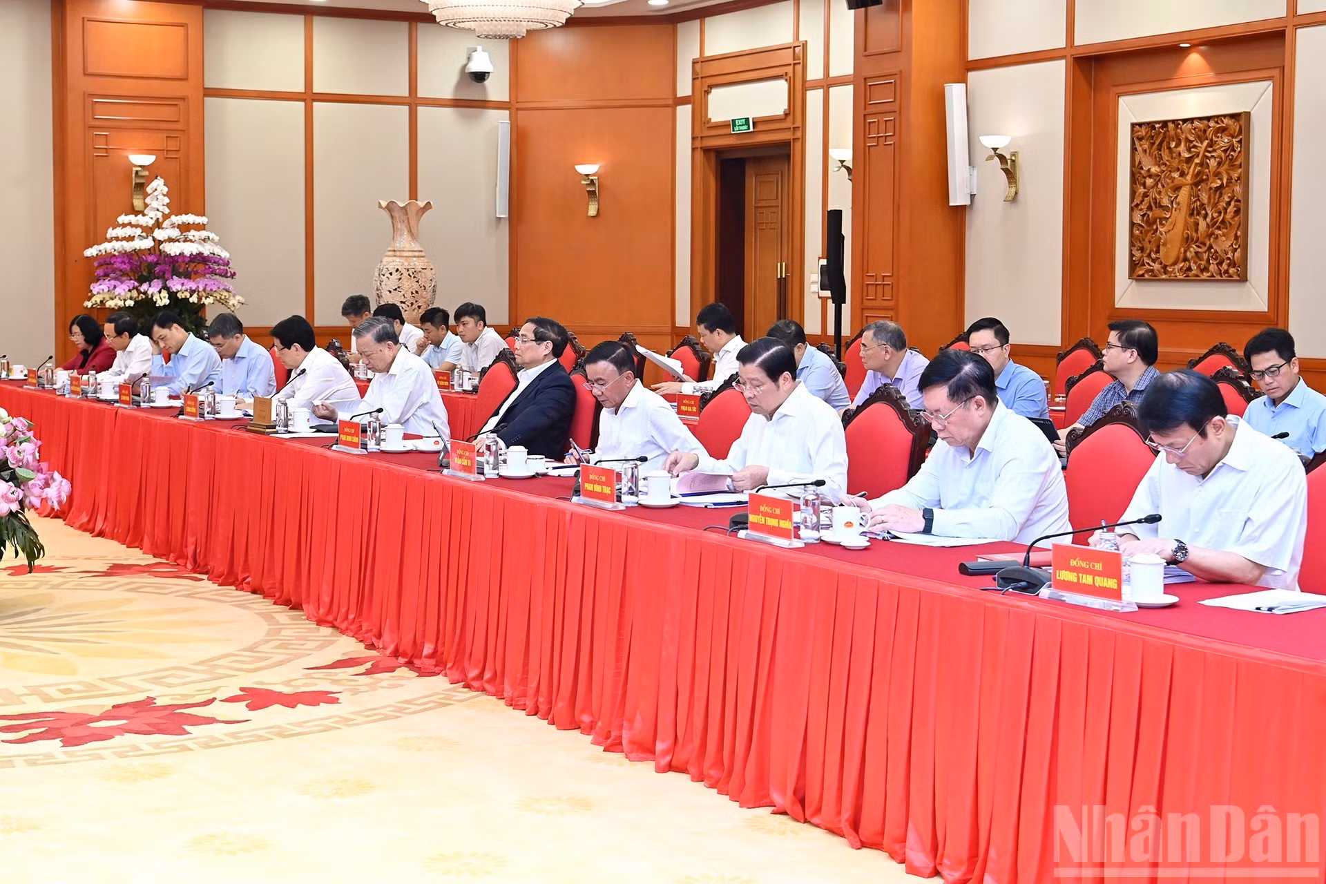 Miembros del Buró Político del Comité Central del PCV.