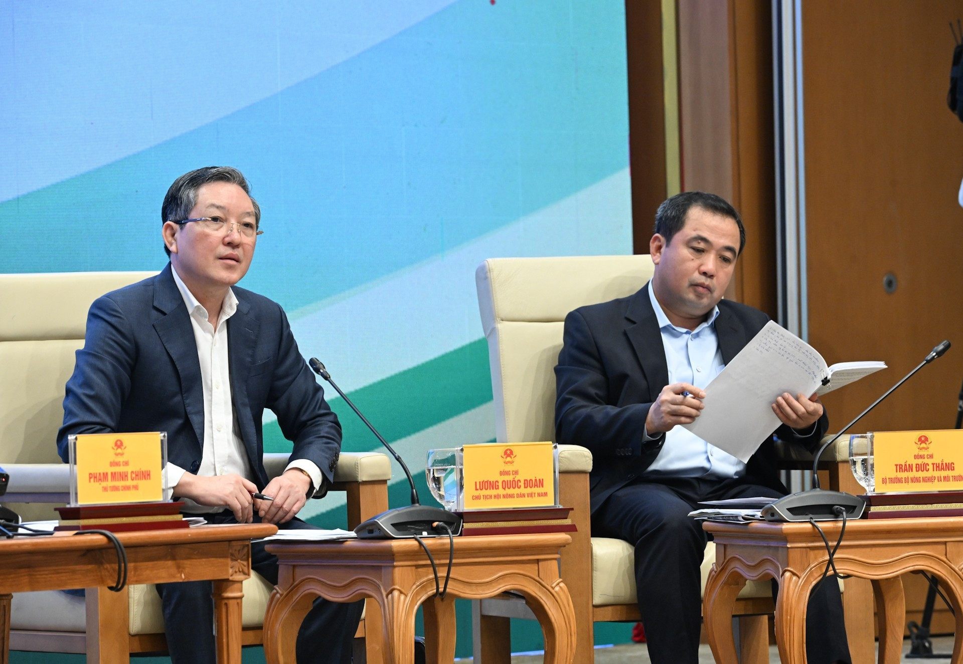 El presidente de la Unión de Agricultores de Vietnam, Luong Quoc Doan.