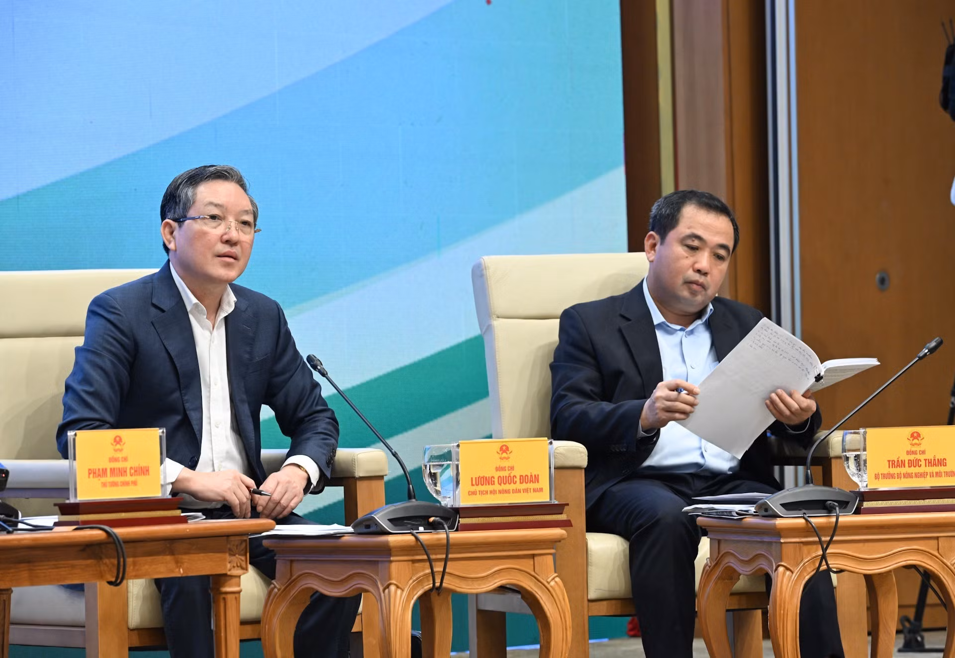 El presidente de la Unión de Agricultores de Vietnam, Luong Quoc Doan.