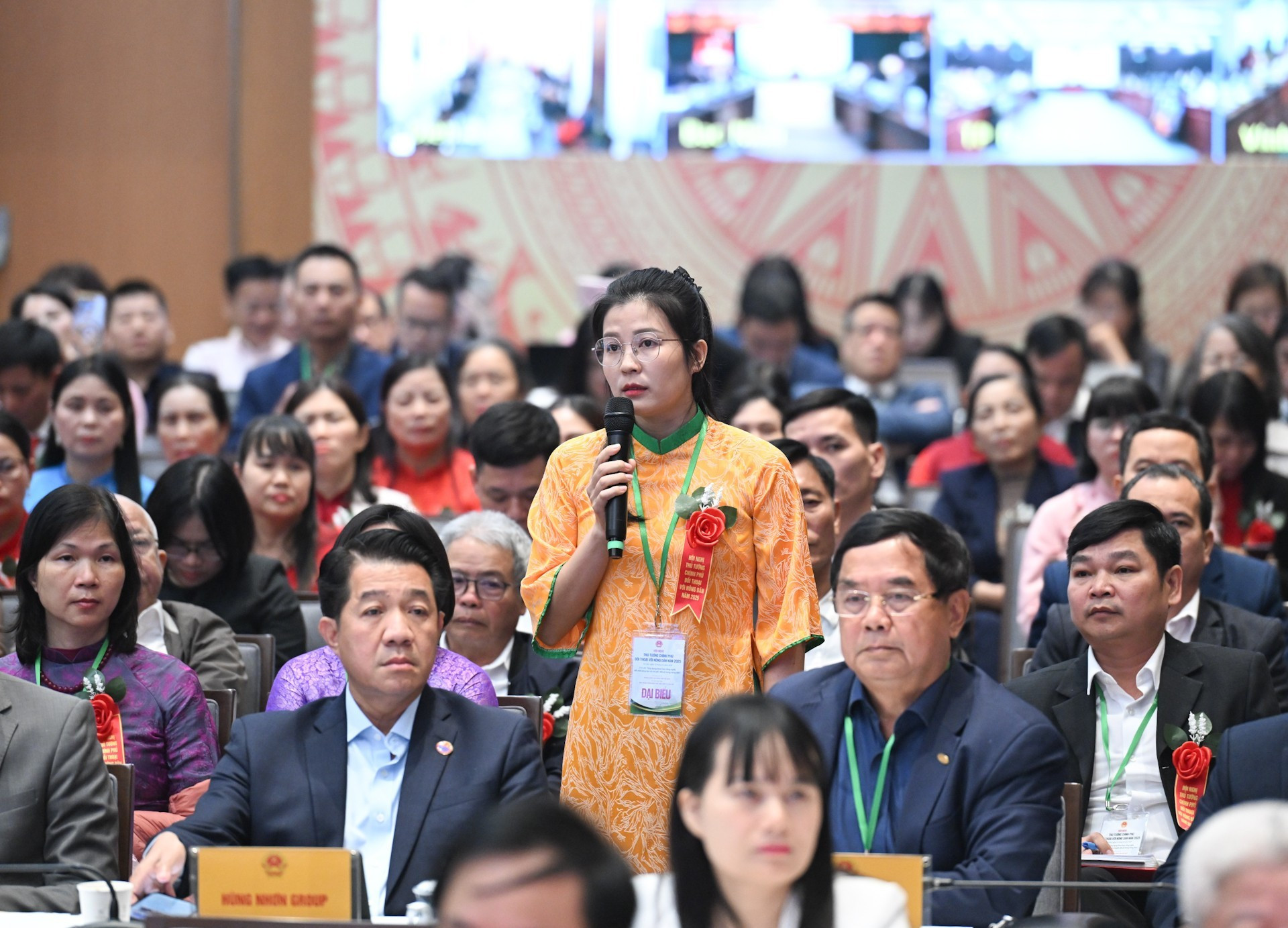 La delegada Nguyen Thi Tram, de la provincia de Bac Ninh.