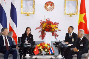 [Foto] Máximo dirigente vietnamita se reúne con presidente de la Cámara de Representantes tailandés