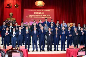 [Foto] Líder partidista de Vietnam presencia conferencia de balance de Academia Nacional de Política Ho Chi Minh