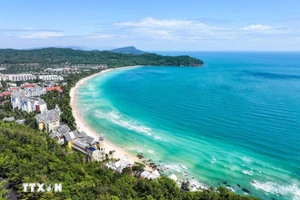 En la playa de Khem, en Phu Quoc. (Foto: VNA)