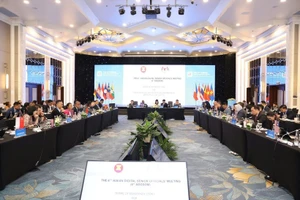 Vista de la sexta Reunión de Altos Funcionarios Digitales de la Asean. (Foto: VNA)