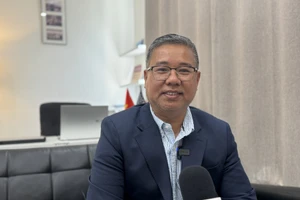 El presidente del Club de Empresarios y Patriotas de la región DMV, Nguyen Quang Thanh. (Foto: VNA)