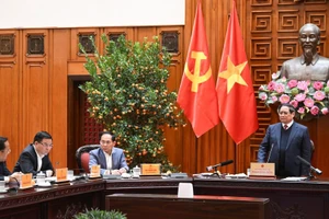 El primer ministro de Vietnam, Pham Minh Chinh, interviene en la quinta reunión del Comité Directivo para la construcción de centrales nucleares.