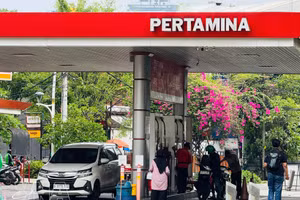 Una gasolinera en Indonesia. (Foto: VNA)