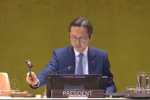 El embajador Do Hung Viet, jefe de la misión permanente de Vietnam ante la ONU. (Foto: VNA)