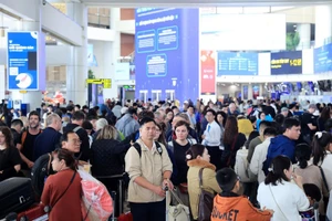 El Aeropuerto Internacional de Noi Bai en la tarde del 4 de enero. (Foto: VNA)