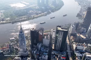 Edificios financieros en Ciudad Ho Chi Minh (Foto: VNA)