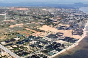 Obra de construcción del proyecto de la central nuclear Ninh Thuan 1 (Foto: VNA)