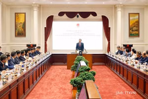 [Foto] Máximo dirigente vietnamita se reúne con Junta Permanente del Comité del Partido del Ministerio de Relaciones Exteriores