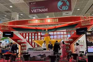 El pabellón de Vietnam en la Coffee Expo Seoul 2026.