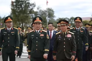 La delegación de alto nivel del Ministerio de Defensa de Vietnam participa en las actividades.