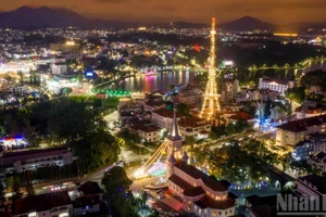 [Foto] Colores de noche de Navidad en ciudad altiplánica de Da Lat 