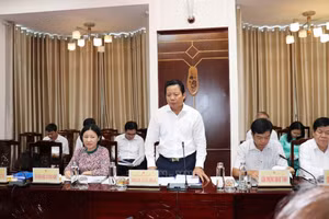El vicepresidente del Comité Popular de la provincia vietnamita de Tay Ninh, Pham Tan Hoa, en el evento.