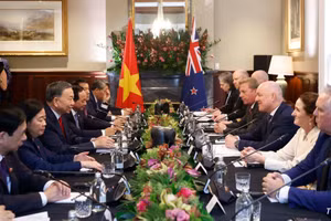 [Foto] Máximo dirigente de Vietnam se reúne con el primer ministro de Nueva Zelanda