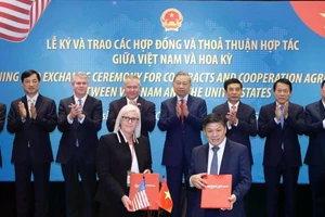[Foto] Secretario general del PCV presencia la firma de acuerdos Vietnam–EE.UU.
