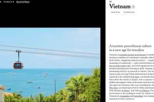 La imagen del teleférico de Hon Thom aparece en un artículo que presenta a Vietnam en el diario The New York Times. (Foto: Captura de pantalla).