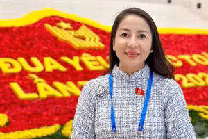 Ta Thuy Lien, jefa del Comité de Enlace de la Asociación de Vietnamitas en Singapur. 