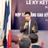Etienne Ranaivoson, cónsul general de Francia en Ciudad Ho Chi Minh, interviene en la ceremonia de firma. (Foto: sggp.org.vn)