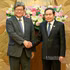 [Foto] Titular del Legislativo vietnamita recibe al dirigente del Partido Liberal Democrático de Japón