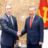 El secretario general del Partido Comunista de Vietnam y presidente del país, To Lam, recibe al director de la Guardia Nacional de la Federación de Rusia, Viktor Zolotov. (Foto: VNA)