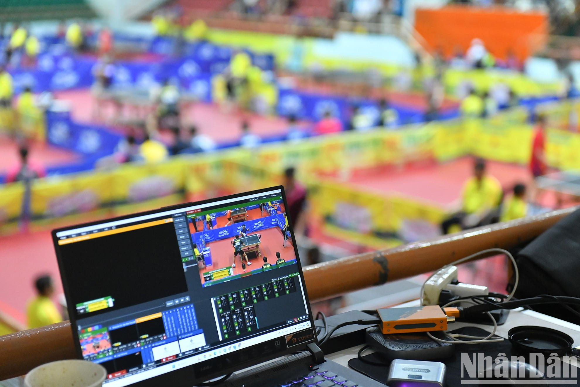 El evento es transmitido en vivo en foros deportivos y de tenis de mesa. El evento es transmitido en vivo en foros deportivos y de tenis de mesa.