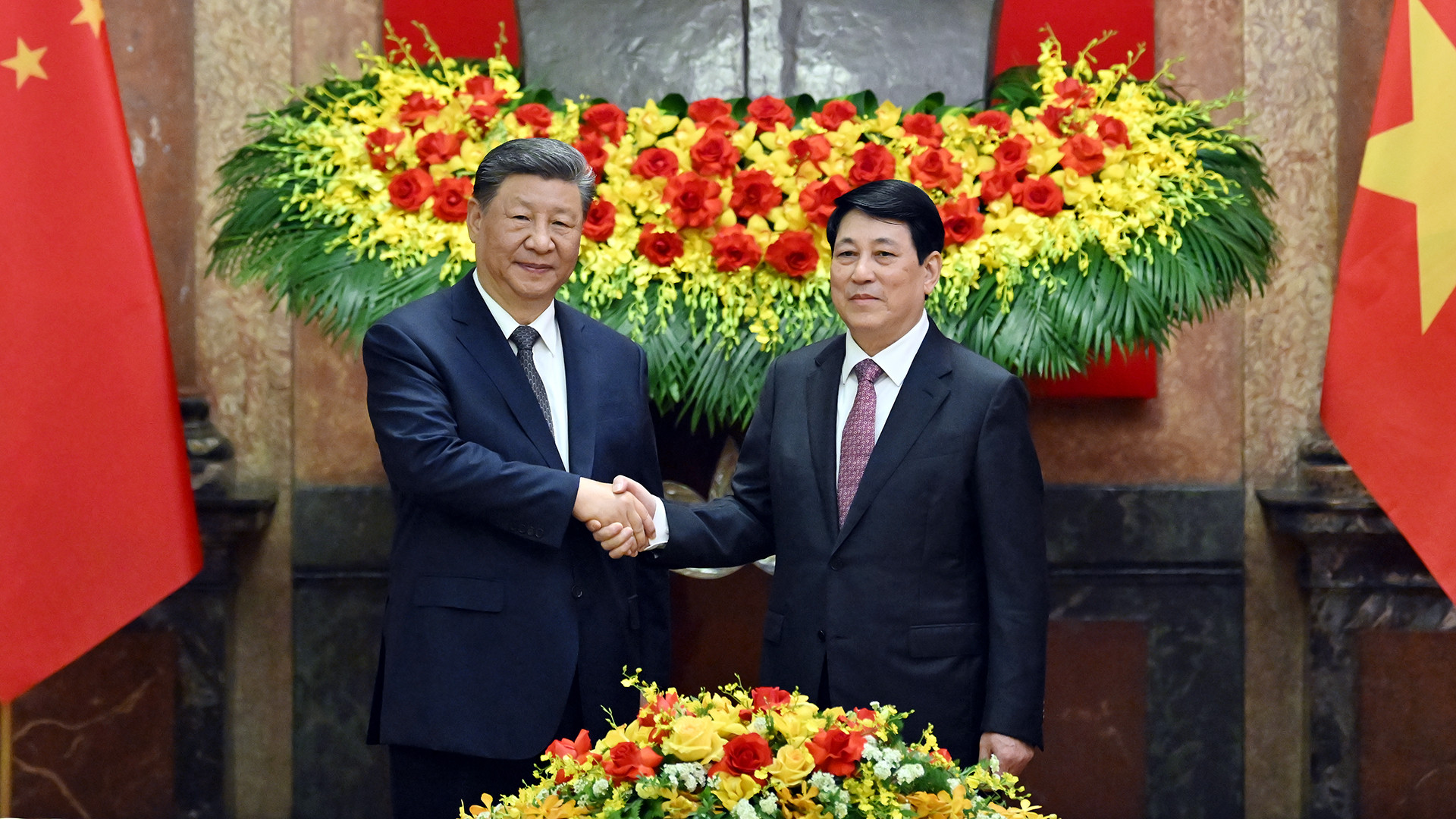 [Foto] Presidente vietnamita sostiene conversaciones con máximo líder chino