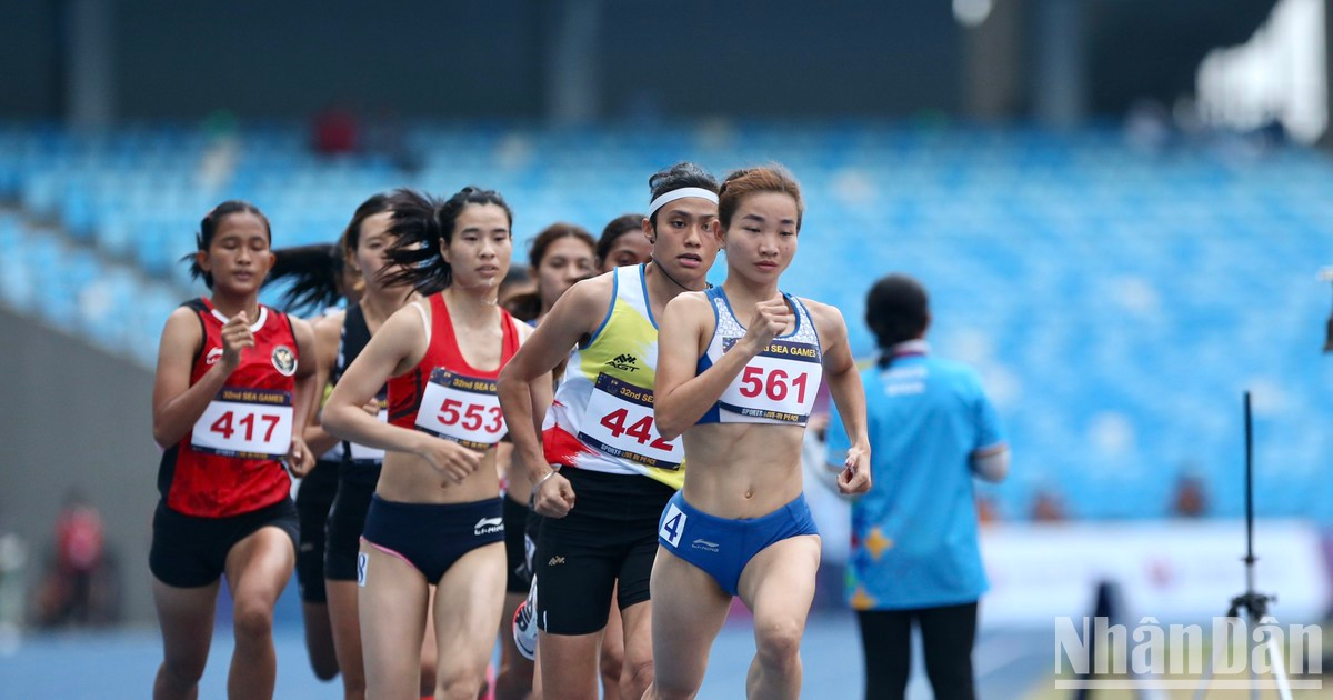 [Foto] Nguyen Thi Oanh y el superrápido "Doble de oro" en la historia de los SEA Games