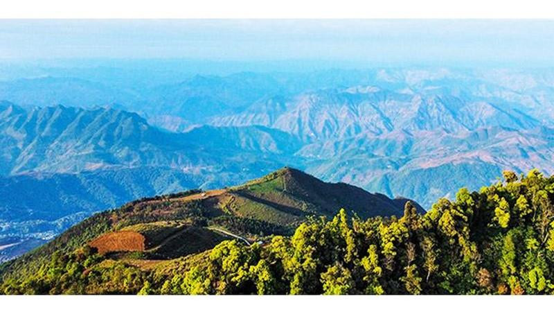 El majestuoso paisaje en Ta Xua. 