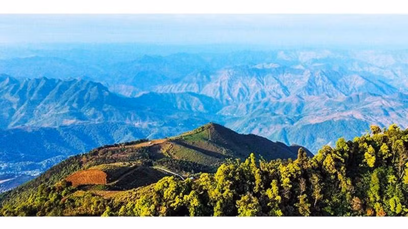 El majestuoso paisaje en Ta Xua. 