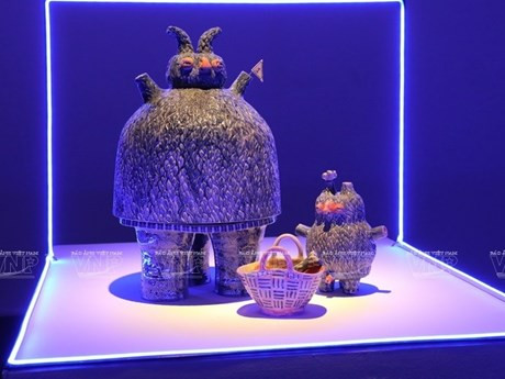 Obra exhibida en el muestrario "Loong Koong" (Foto: VNA)