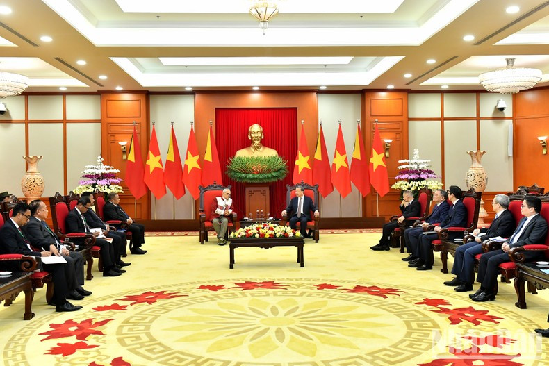 Escena de recepción.