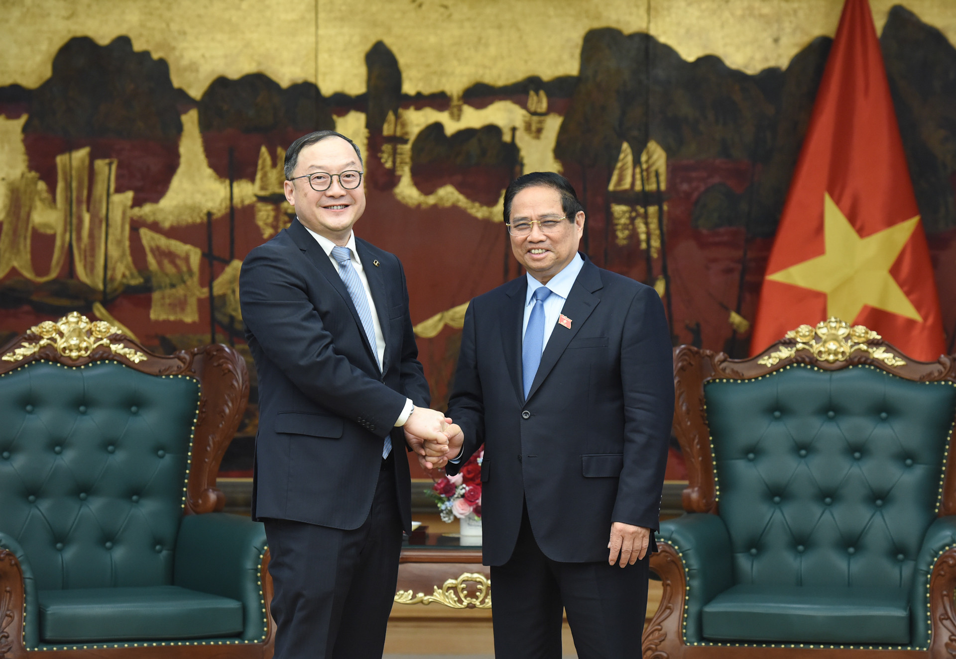 [Foto] Primer ministro vietnamita recibe a presidente regional de PowerChina