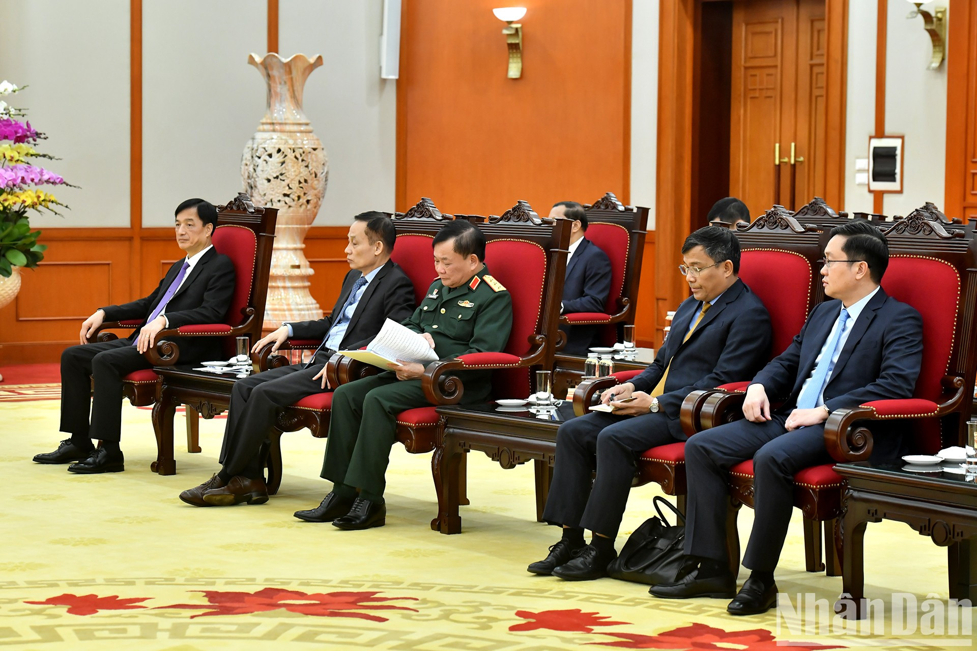 Delegados vietnamitas a la cita. Delegados vietnamitas a la cita.