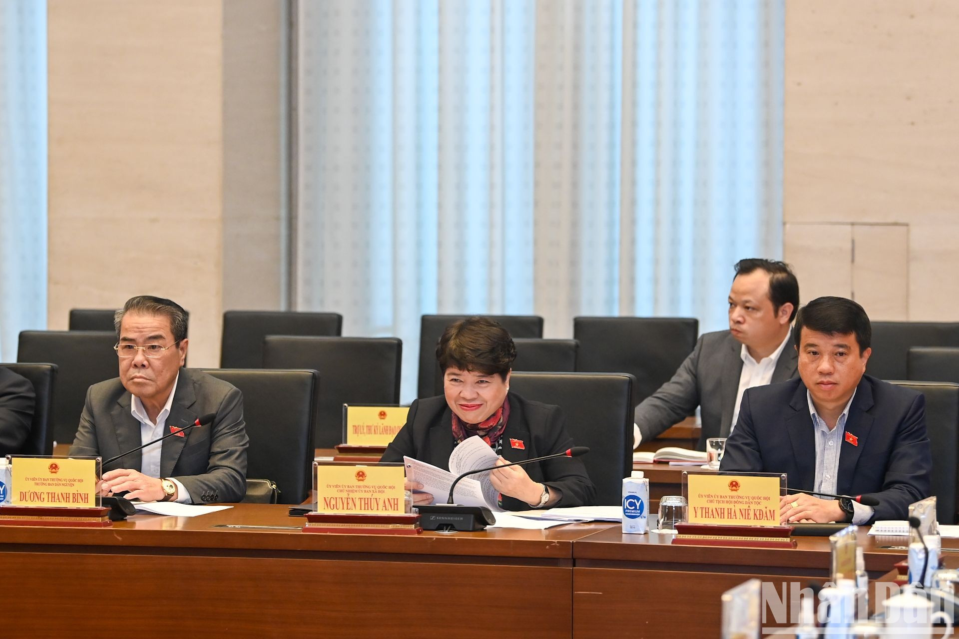 Delegados en la conferencia.