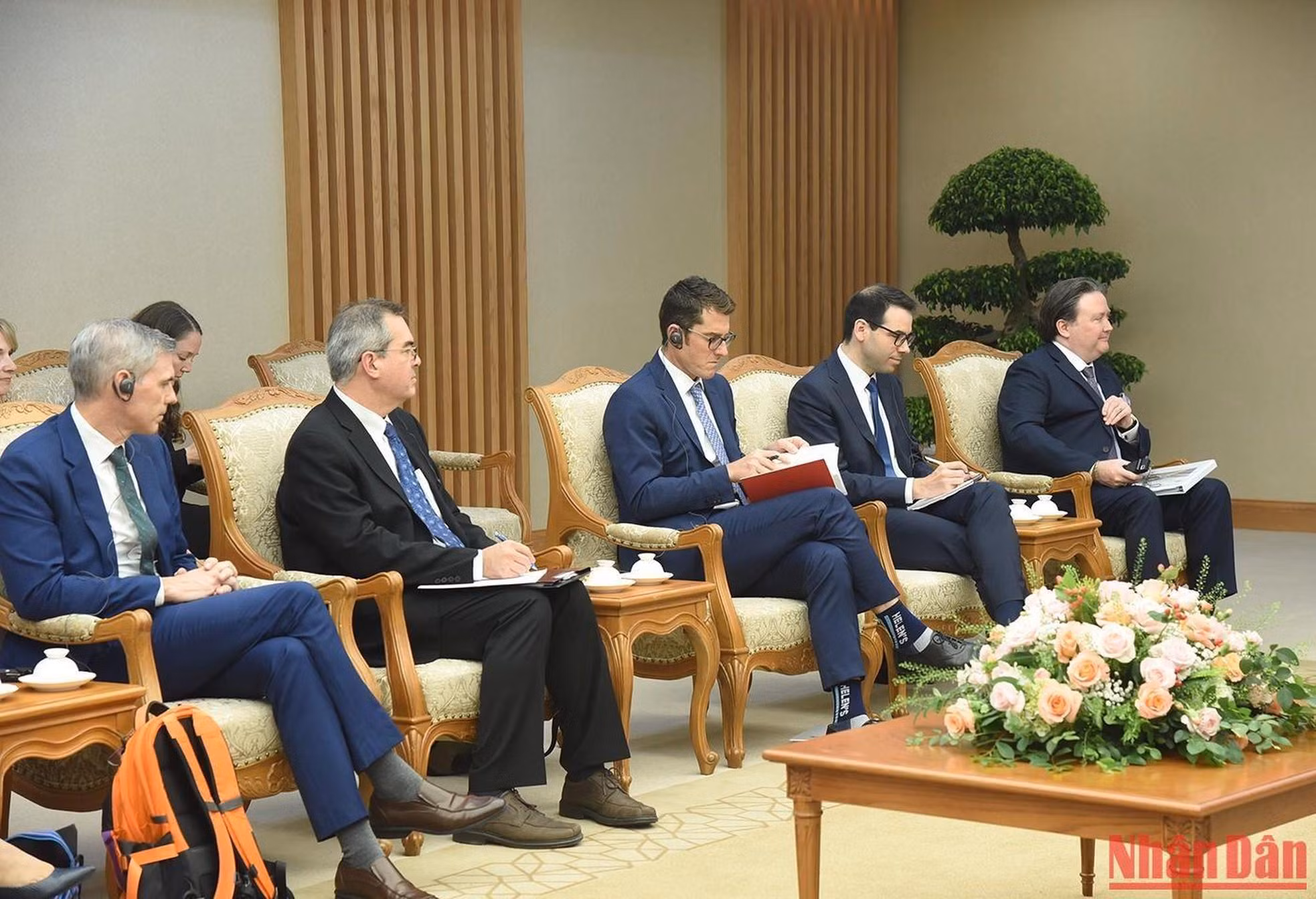 Miembros de la delegación estadounidense.