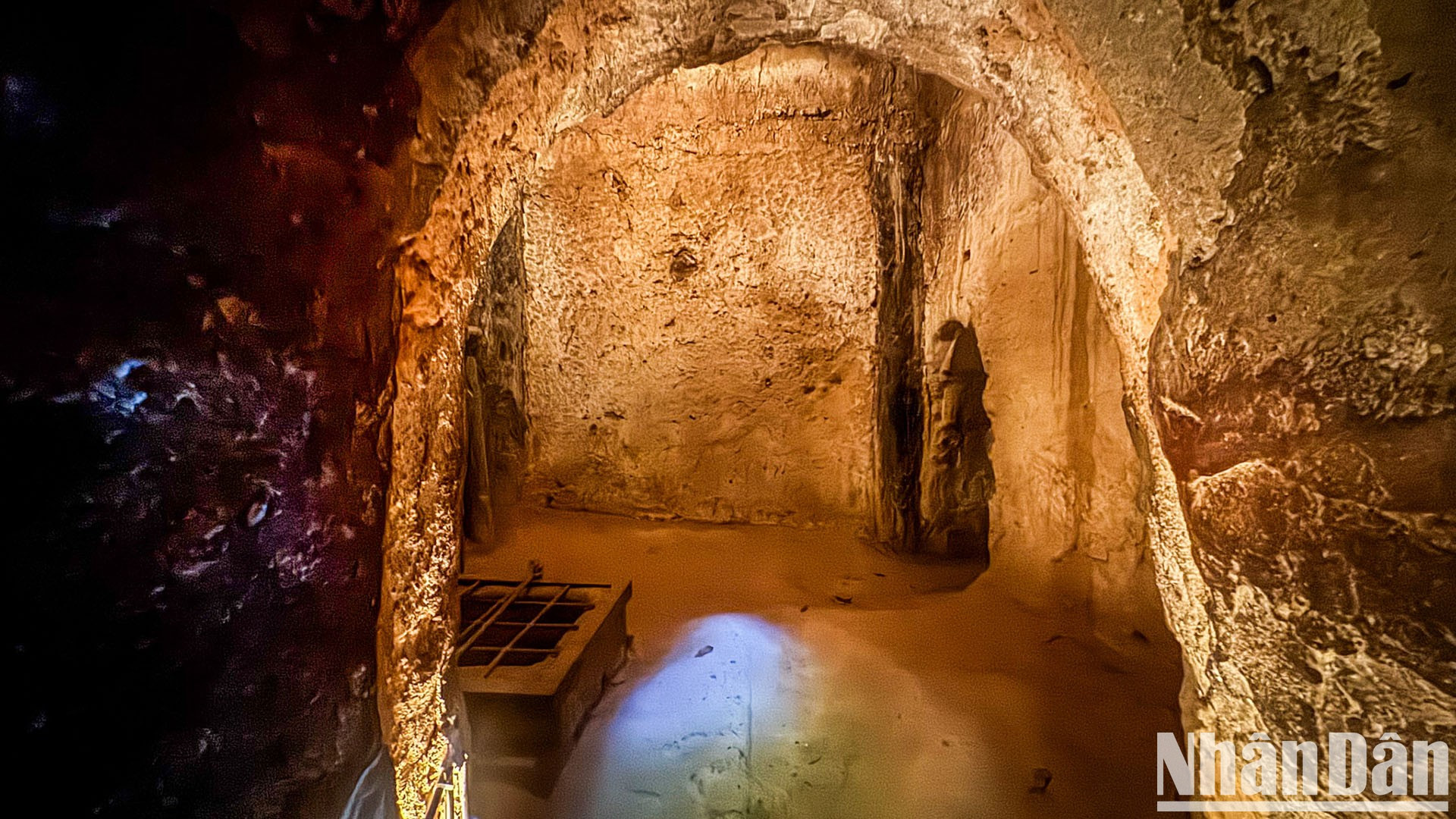 Dentro de los túneles de Cu Chi.