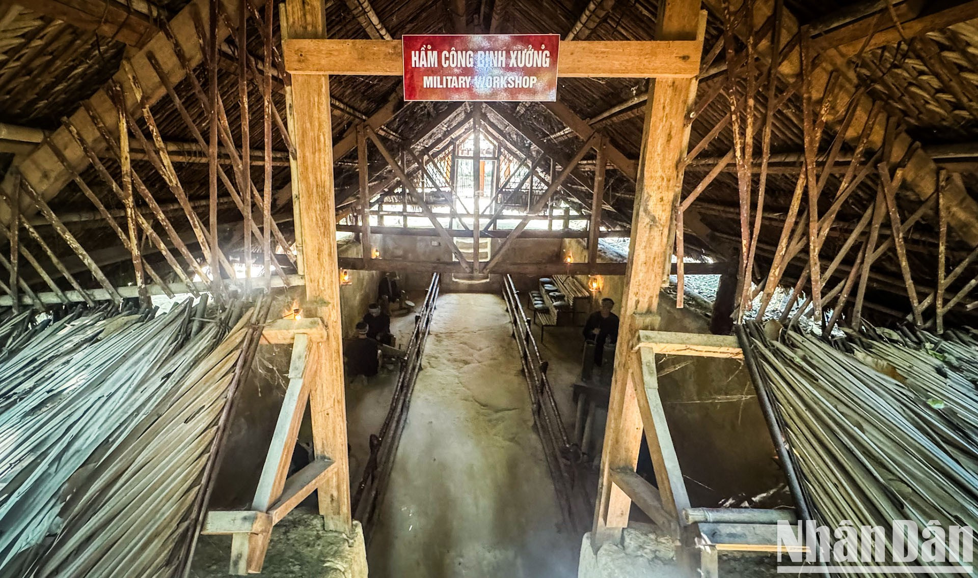 Búnker del taller de ingeniería en los túneles de Cu Chi.