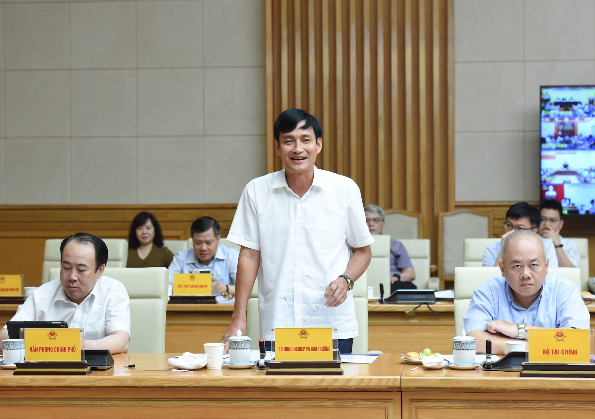 El viceministro de Agricultura y Medio Ambiente Tran Qui Kien habal en la actividad.