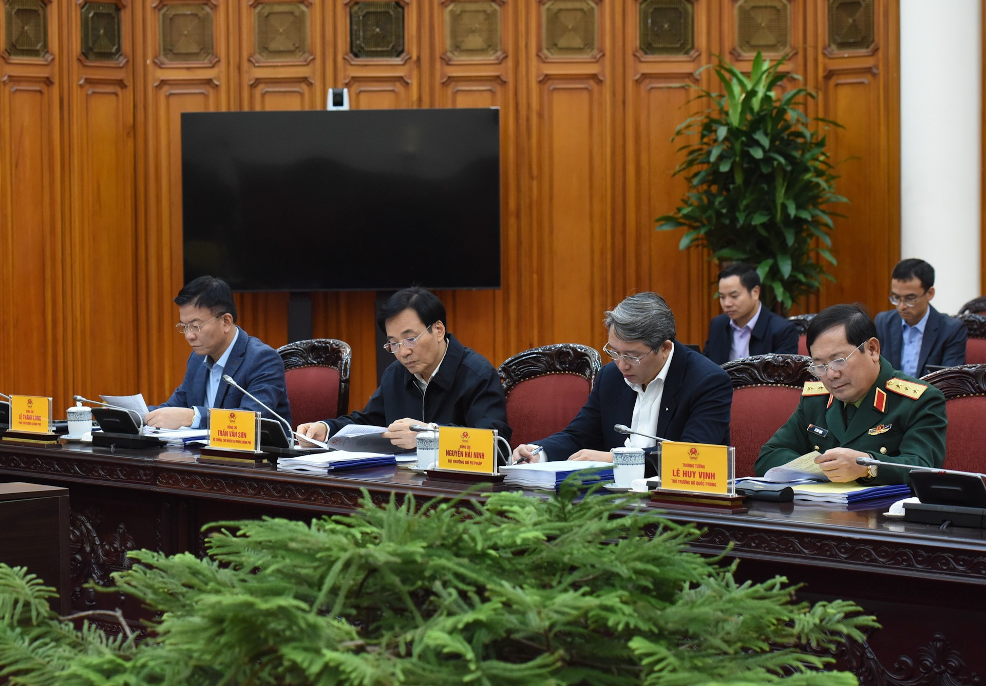 Delegados a la reunión.