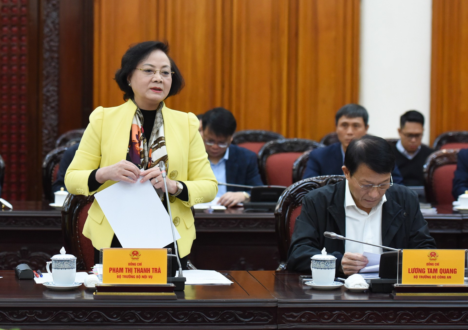 La ministra del Interior, Pham Thi Thanh Tra.