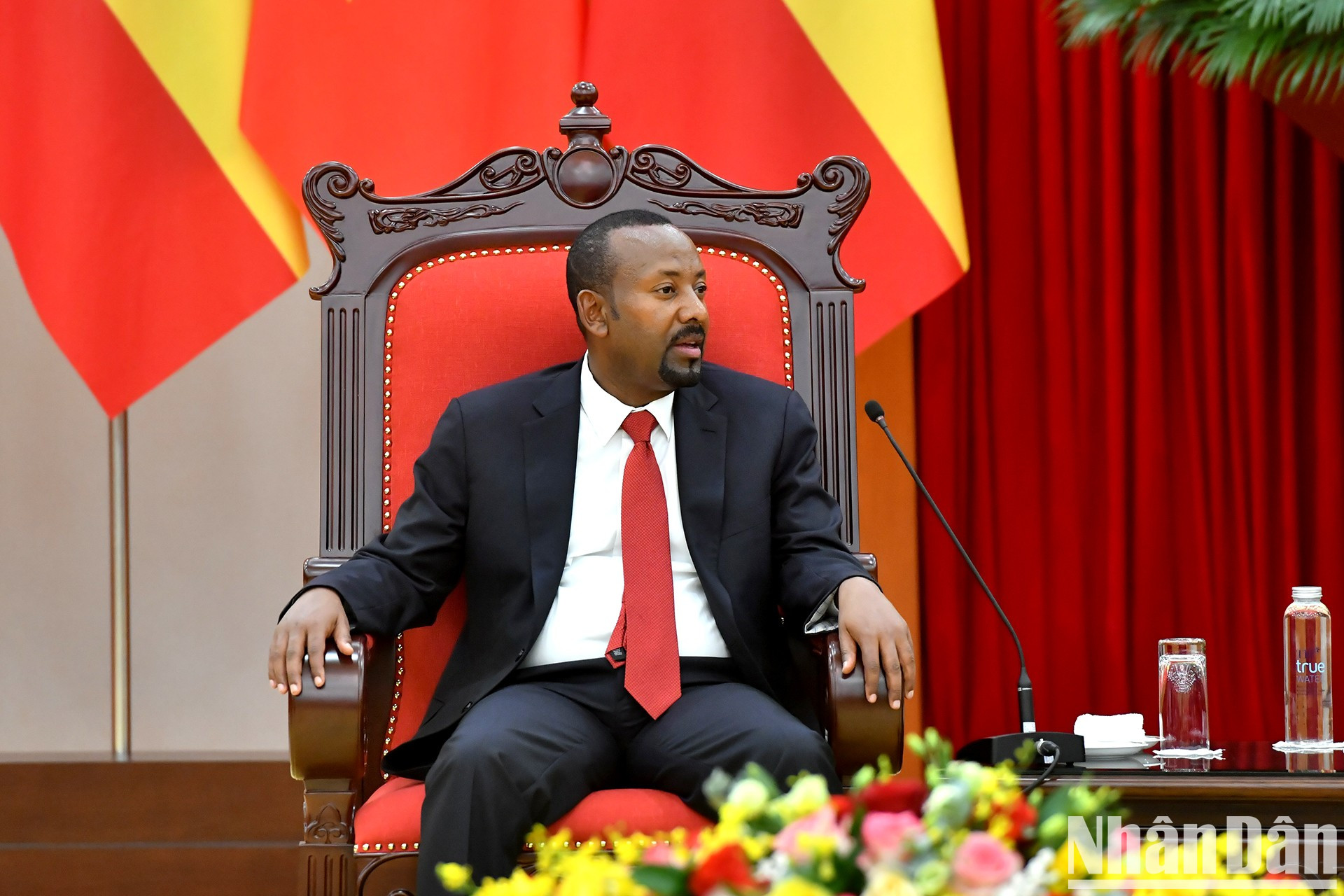 El primer ministro etíope, Abiy Ahmed Ali, en la cita. El primer ministro etíope, Abiy Ahmed Ali, en la cita.