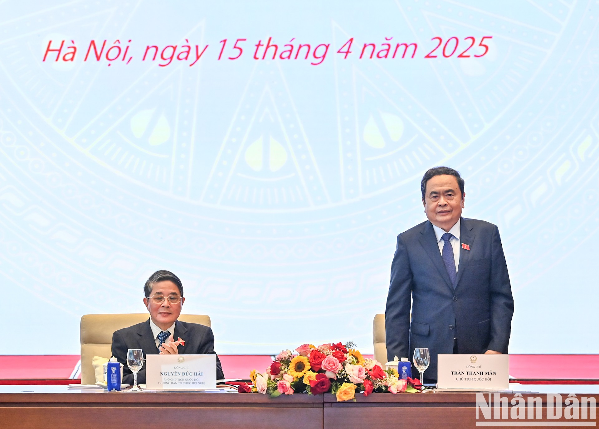 El presidente de la ANV, Tran Thanh Man, asiste a una reunión de evaluación sobre la organización de la Conferencia del Comité Ejecutivo de APF.