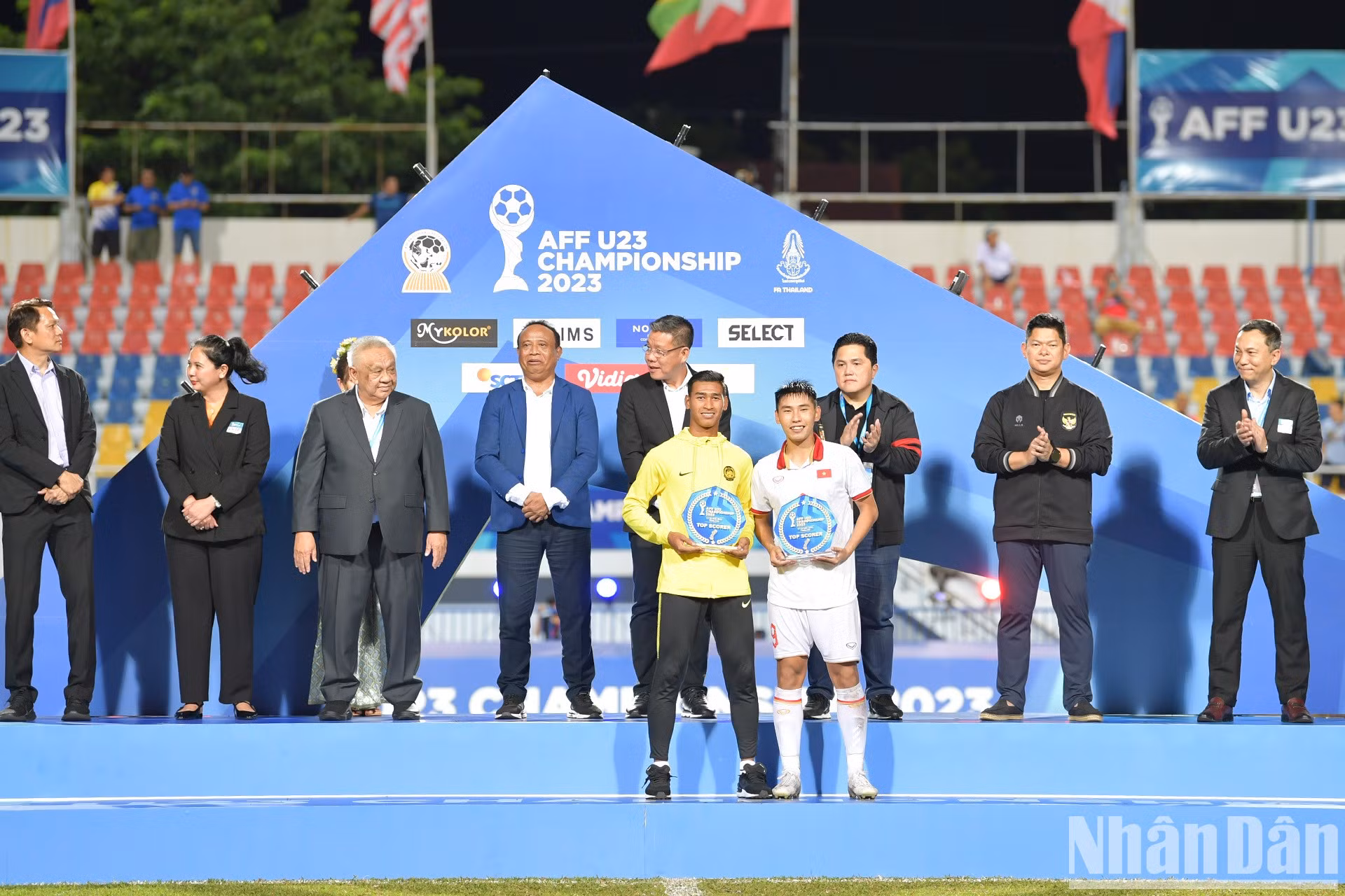 Con tres goles, el vietnamita Dinh Xuan Tien y el malayo Alif Ikmalrizal finalizan como máximos anotadores.