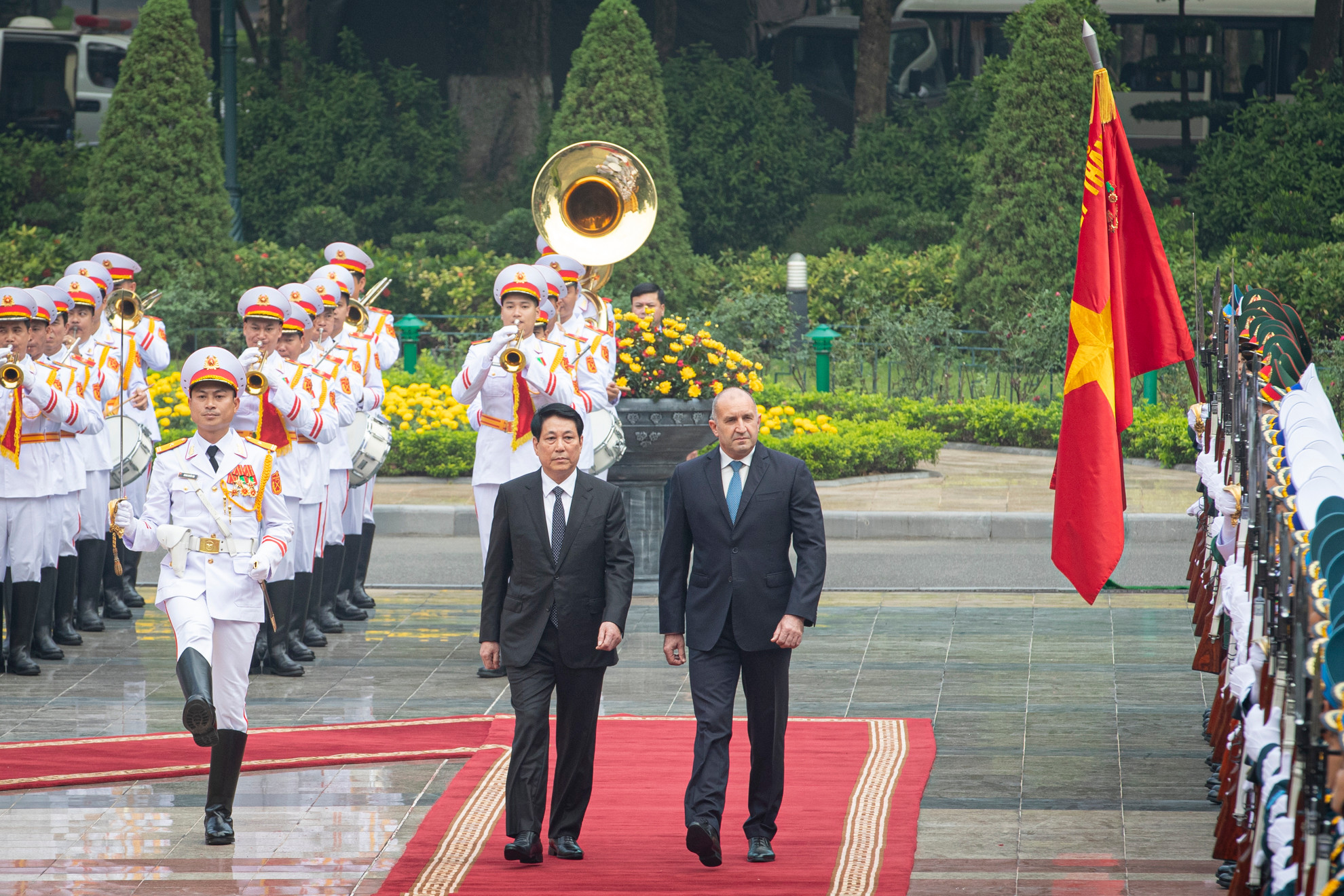 [Foto] Presidente vietnamita preside acto de bienvenida a su homólogo búlgaro