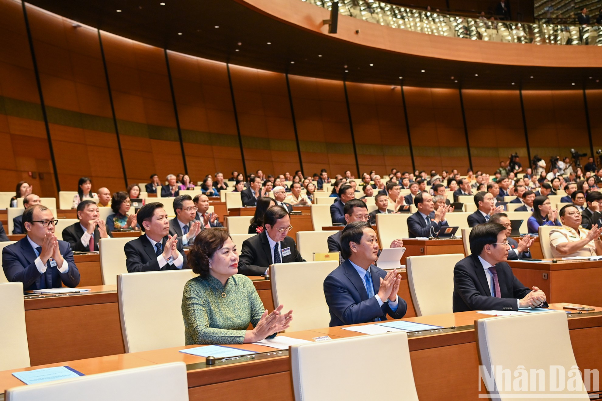 Los miembros del Gobierno y delegados invitados en la sesión de apertura. Los miembros del Gobierno y delegados invitados en la sesión de apertura.