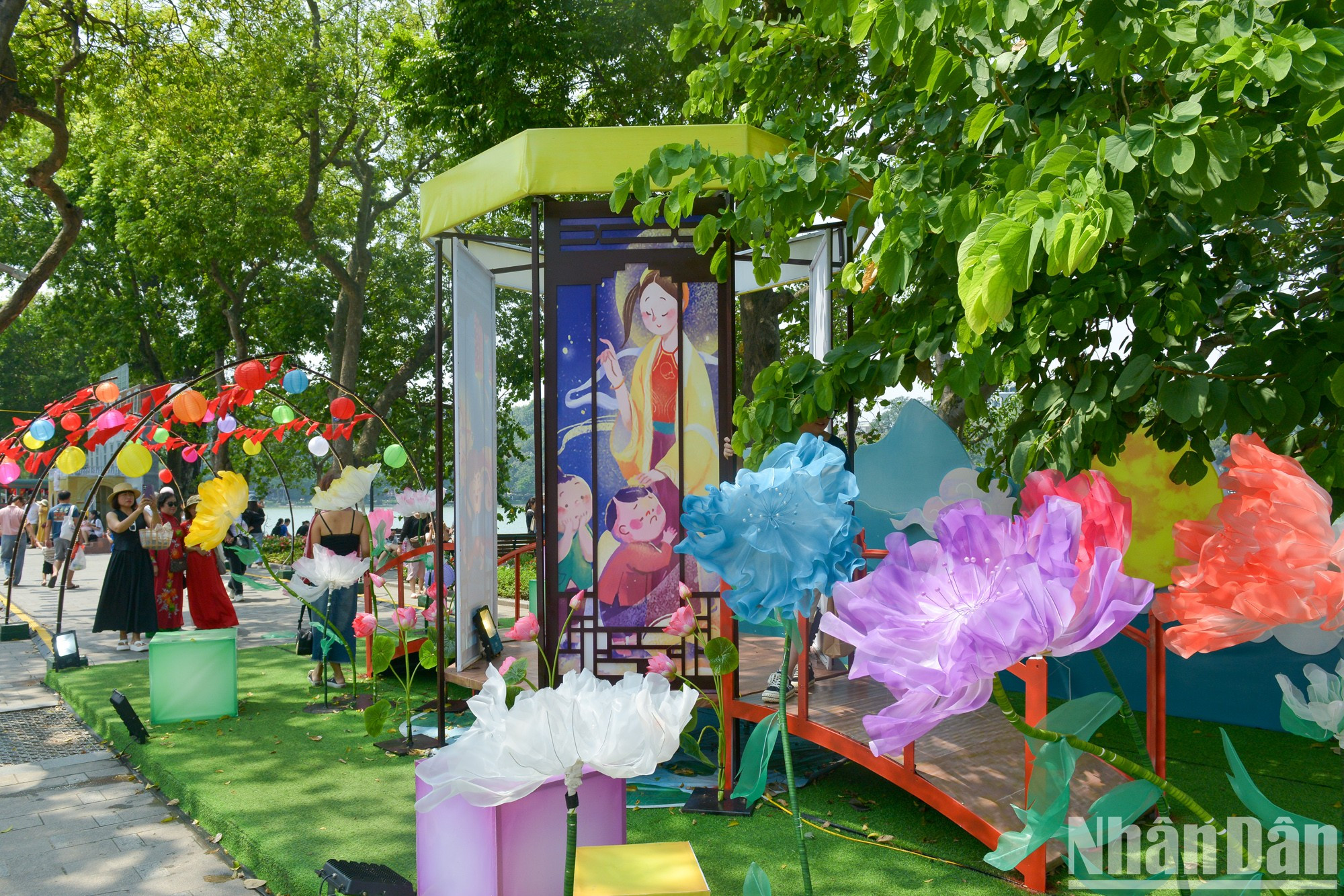 El espacio de los colores otoñales en el Festival.