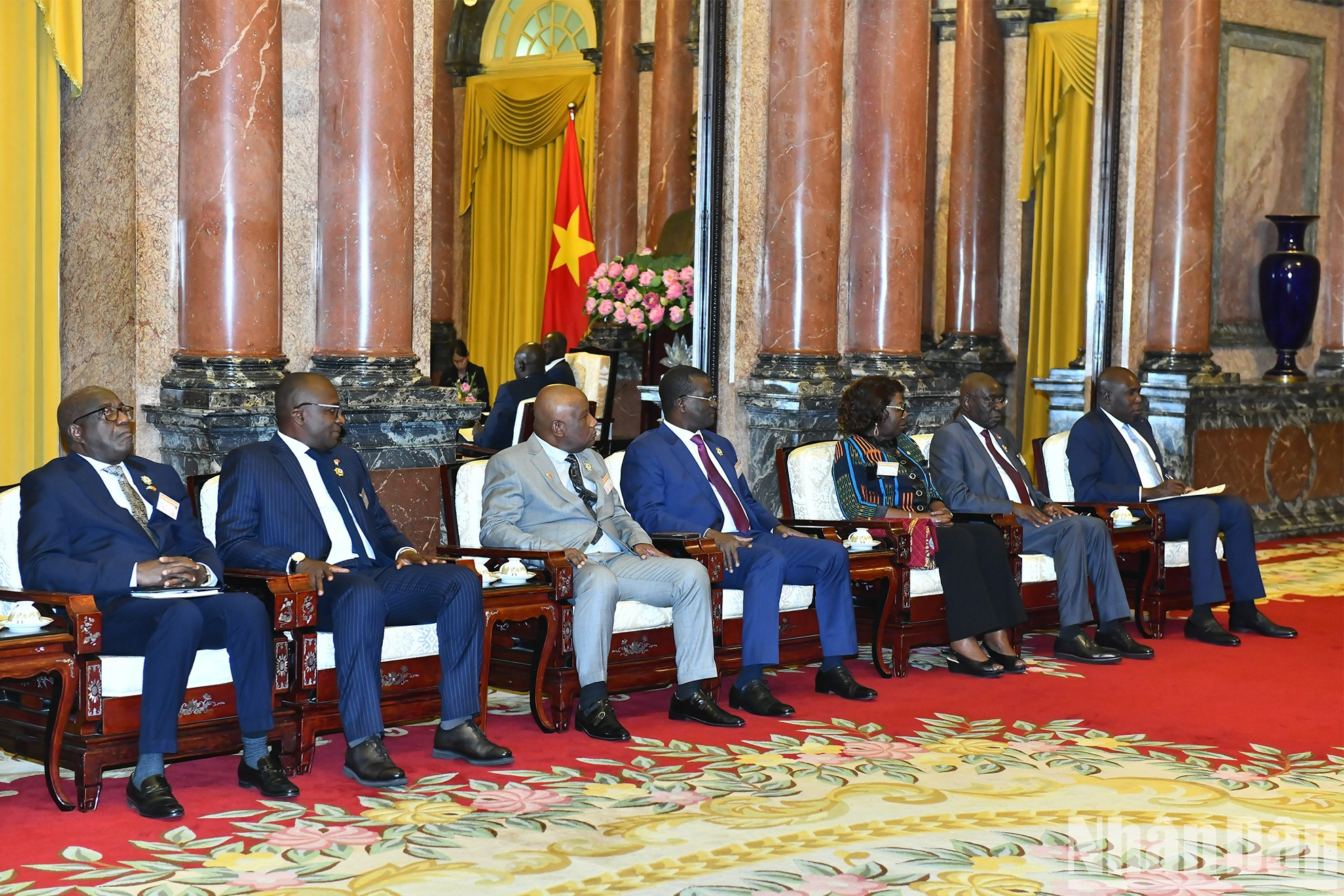 La delegación de Costa de Marfil en la cita.